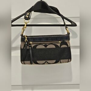 Coach Canvas Signature "C" Handbag/Wristlet, no hang tag, GUC